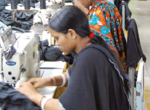 Woman sewing